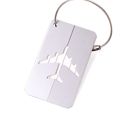 Aluminum alloy luggage tag 7.5*4.5cm with logo