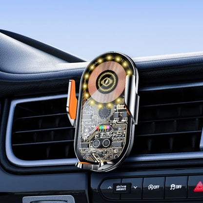 Punk style wireless charger car holder 2in1 car air outlet car bracket