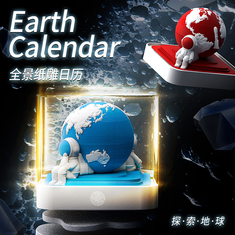 2024 The Earth Calendar Cultural and Creative 3D Notes Creative Gifts