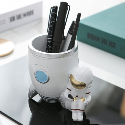 Astronaut Stand for Desk Pencil Holder Resin Desk Organizer