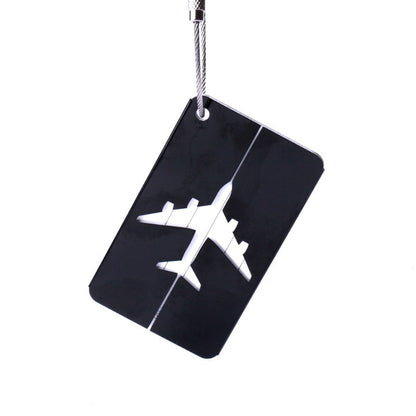 Aluminum alloy luggage tag 7.5*4.5cm with logo